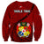 Tonga Rugby Sweatshirt Tongan Ngatu Pattern Black Version LT01 - Polynesian Pride