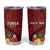 Tonga Rugby Tumbler Cup Tongan Ngatu Pattern Black Version