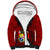 Custom Tonga Rugby Sherpa Hoodie Tongan Ngatu Pattern Black Version LT01 Unisex Red - Polynesian Pride