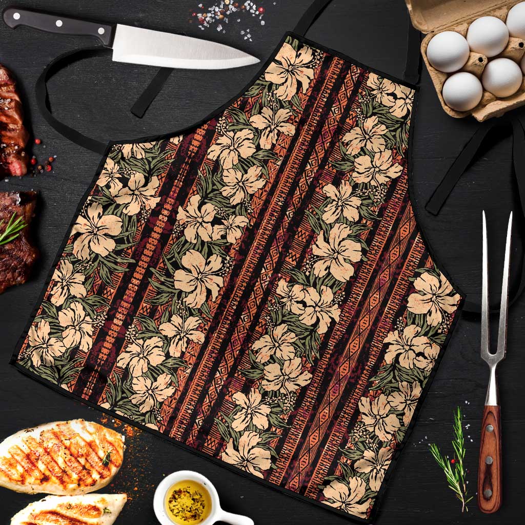 Hawaii Hibiscus Apron Retro Style - Polynesian Pride