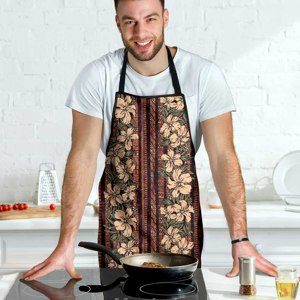 Hawaii Hibiscus Apron Retro Style - Polynesian Pride