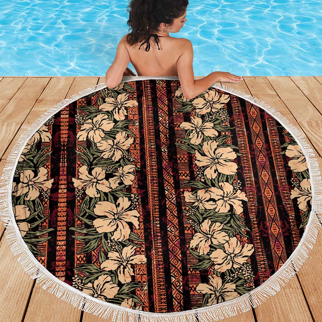 Hawaii Hibiscus Beach Blanket Retro Style - Polynesian Pride