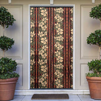 Hawaii Hibiscus Door Cover Retro Style - Polynesian Pride