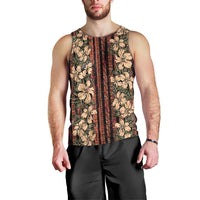 Hawaii Hibiscus Men Tank Top Retro Style - Polynesian Pride