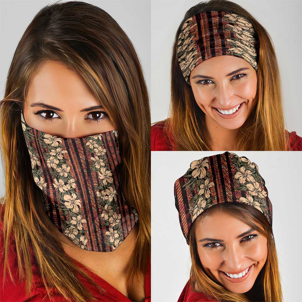 Hawaii Hibiscus Neck Gaiter Retro Style - Polynesian Pride
