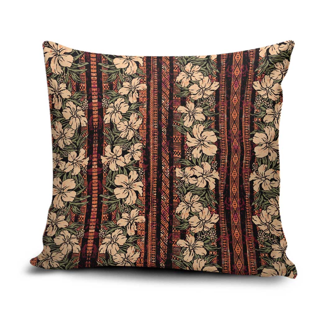 Hawaii Hibiscus Pillow Cover Retro Style - Polynesian Pride
