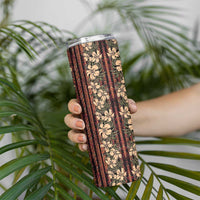 Hawaii Hibiscus Skinny Tumbler Retro Style - Polynesian Pride
