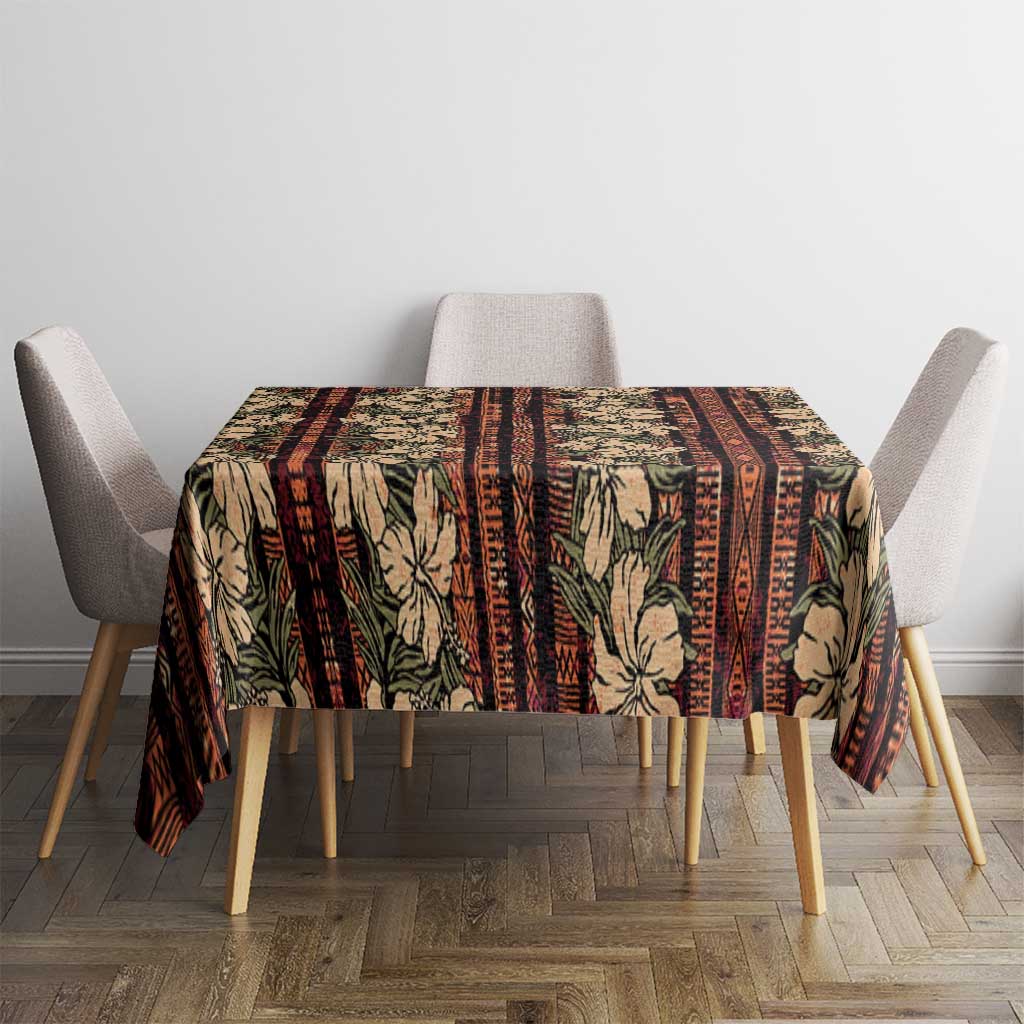 Hawaii Hibiscus Tablecloth Retro Style - Polynesian Pride