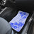 Fiji Masi With Hibiscus Tapa Tribal Car Mats Blue Pastel LT01 - Polynesian Pride