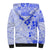 Fiji Masi With Hibiscus Tapa Tribal Sherpa Hoodie Blue Pastel LT01 - Polynesian Pride