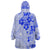 Fiji Masi With Hibiscus Tapa Tribal Wearable Blanket Hoodie Blue Pastel LT01 - Polynesian Pride