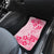 Fiji Masi With Hibiscus Tapa Tribal Car Mats Pink Pastel LT01 - Polynesian Pride