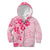 Fiji Masi With Hibiscus Tapa Tribal Kid Hoodie Pink Pastel LT01 - Polynesian Pride