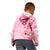 Fiji Masi With Hibiscus Tapa Tribal Kid Hoodie Pink Pastel LT01 - Polynesian Pride