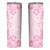 Fiji Masi With Hibiscus Tapa Tribal Skinny Tumbler Pink Pastel