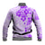 Fiji Masi With Hibiscus Tapa Tribal Baseball Jacket Purple Pastel LT01 - Polynesian Pride