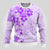 Fiji Masi With Hibiscus Tapa Tribal Ugly Christmas Sweater Purple Pastel LT01 - Polynesian Pride