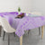 Fiji Masi With Hibiscus Tapa Tribal Tablecloth Purple Pastel LT01 - Polynesian Pride