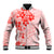 Fiji Masi With Hibiscus Tapa Tribal Baseball Jacket Red Pastel LT01 Unisex Red - Polynesian Pride