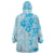 Fiji Masi With Hibiscus Tapa Tribal Wearable Blanket Hoodie Sky Blue Pastel LT01 - Polynesian Pride