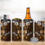 Fiji Masi 4 in 1 Can Cooler Tumbler Fijian Hibiscus Tapa Gold Version