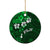 Fiji Masi Ceramic Ornament Fijian Hibiscus Tapa Green Version LT01 - Polynesian Pride