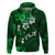 Fiji Masi Hoodie Fijian Hibiscus Tapa Green Version LT01 Pullover Hoodie Green - Polynesian Pride