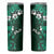 Fiji Masi Skinny Tumbler Fijian Hibiscus Tapa Green Version