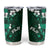 Fiji Masi Tumbler Cup Fijian Hibiscus Tapa Green Version