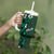 Fiji Masi Tumbler With Handle Fijian Hibiscus Tapa Green Version