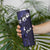 Fiji Masi Skinny Tumbler Fijian Hibiscus Tapa Navy Blue Version