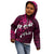 Fiji Masi Kid Hoodie Fijian Hibiscus Tapa Pink Version LT01 - Polynesian Pride