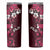 Fiji Masi Skinny Tumbler Fijian Hibiscus Tapa Pink Version