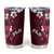 Fiji Masi Tumbler Cup Fijian Hibiscus Tapa Pink Version