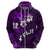 Fiji Masi Hoodie Fijian Hibiscus Tapa Purple Version LT01 - Polynesian Pride