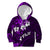 Fiji Masi Kid Hoodie Fijian Hibiscus Tapa Purple Version LT01 Purple - Polynesian Pride