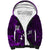 Fiji Masi Sherpa Hoodie Fijian Hibiscus Tapa Purple Version LT01 Unisex Purple - Polynesian Pride