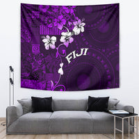 Fiji Masi Tapestry Fijian Hibiscus Tapa Purple Version LT01 - Polynesian Pride