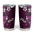 Fiji Masi Tumbler Cup Fijian Hibiscus Tapa Purple Version