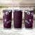 Fiji Masi Tumbler Cup Fijian Hibiscus Tapa Purple Version