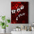 Fiji Masi Canvas Wall Art Fijian Hibiscus Tapa Red Version LT01 Red - Polynesian Pride