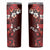 Fiji Masi Skinny Tumbler Fijian Hibiscus Tapa Red Version