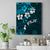 Fiji Masi Canvas Wall Art Fijian Hibiscus Tapa Sky Blue Version LT01 Blue - Polynesian Pride