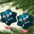 Fiji Masi Ceramic Ornament Fijian Hibiscus Tapa Sky Blue Version LT01 Snow Flake Blue - Polynesian Pride