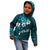 Fiji Masi Kid Hoodie Fijian Hibiscus Tapa Sky Blue Version LT01 - Polynesian Pride