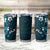 Fiji Masi Tumbler Cup Fijian Hibiscus Tapa Sky Blue Version