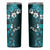 Fiji Masi Skinny Tumbler Fijian Hibiscus Tapa Turquoise Version