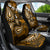 Fiji Masi Paisley With Hibiscus Tapa Car Seat Cover Gold Version LT01 - Polynesian Pride