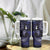 Fiji Masi Paisley With Hibiscus Tapa Tumbler With Handle Navy Blue Version