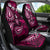 Fiji Masi Paisley With Hibiscus Tapa Car Seat Cover Pink Version LT01 - Polynesian Pride